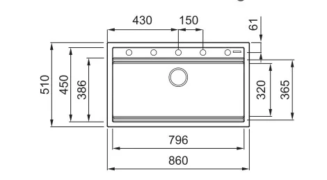 Mosogatótálca, Elleci Mosogatótálca Best 360 Workstation G48 cemento