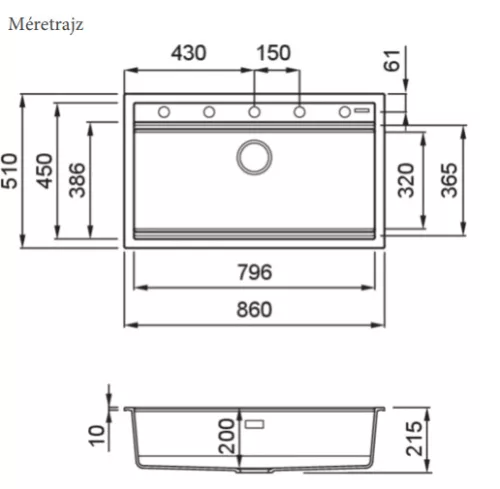 Mosogatótálca, Elleci Mosogatótálca Best 360 Workstation G78 Espresso