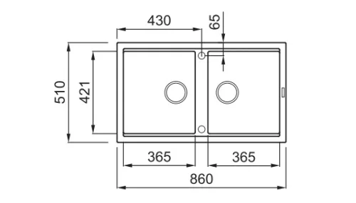 Mosogatótálca, Elleci Mosogatótálca Best 450 M79 aluminium