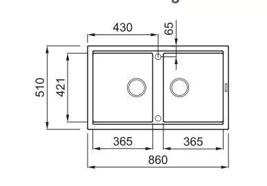 Mosogatótálca, Elleci Mosogatótálca Best 450 G40 nero