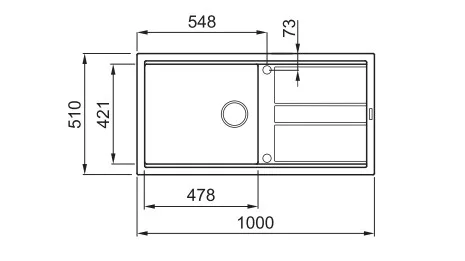 Mosogatótálca, Elleci Mosogatótálca Best 480 M79 aluminium