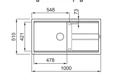 Mosogatótálca, Elleci Mosogatótálca Best 480 G59 antracite