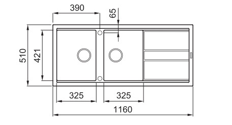 Mosogatótálca, Elleci Mosogatótálca Best 500 G48 cemento