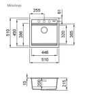 Mosogatótálca, Elleci Mosogatótálca Best 104 Workstation G51 Avena