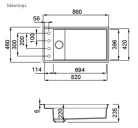 Mosogatótálca, Elleci Mosogatótálca Dialogo 360 Workstation K83 Cavern clay