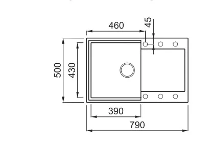 Mosogatótálca, Elleci Mosogatótálca Easy 300 M79 aluminium