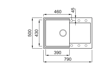 Mosogatótálca, Elleci Mosogatótálca Easy 300 G43 tortora