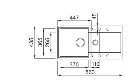 Mosogatótálca, Elleci Mosogatótálca Easy 425 G51 avena