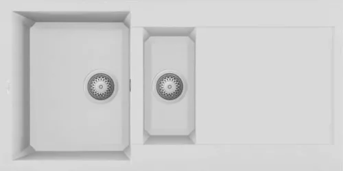 Mosogatótálca, Elleci Mosogatótálca Easy 475 G68 bianco