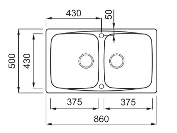 Mosogatótálca, Elleci Mosogatótálca Master 450 G51 avena