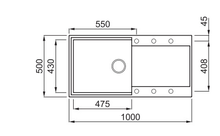 Mosogatótálca, Elleci Mosogatótálca Easy 480 G51 avena