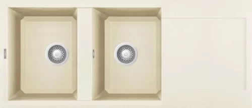 Mosogatótálca, Elleci Mosogatótálca Easy 500 G62 bianco antico