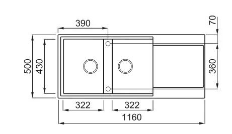 Mosogatótálca, Elleci Mosogatótálca Easy 500 G43 tortora