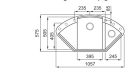 Mosogatótálca, Elleci Mosogatótálca Easy CORNER G43 tortora