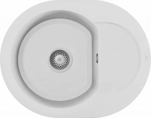 Mosogatótálca, Elleci Mosogatótálca Easy ROUND 600 G68 bianco