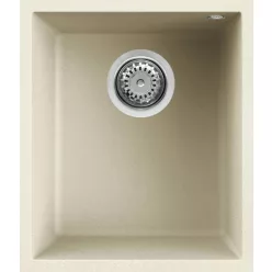   Mosogatótálca, Elleci Mosogatótálca Quadra 100 G62 bianco antico munkalap alá szerelhető