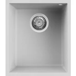   Mosogatótálca, Elleci Mosogatótálca Quadra 100 G68 bianco munkalap alá szerelhető