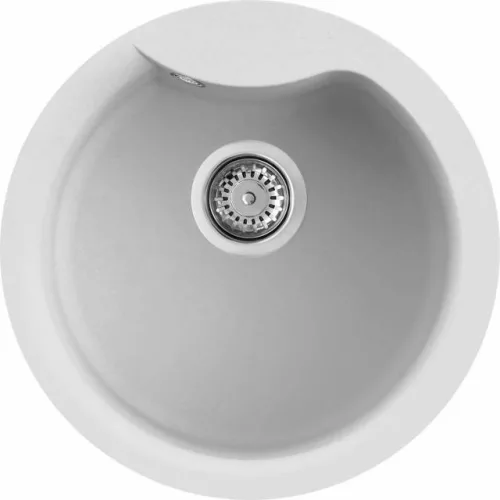 Mosogatótálca, Elleci Mosogatótálca Ego ROUND G68 bianco