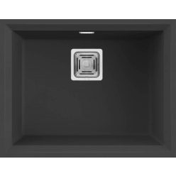   Mosogatótálca, Elleci Mosogatótálca Karisma 105 G40 nero munkalap alá szerelhető