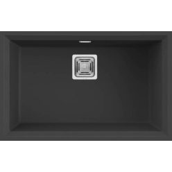   Mosogatótálca, Elleci Mosogatótálca Karisma 120 G40 nero munkalap alá szerelhető