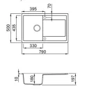 Mosogatótálca, Elleci Mosogatótálca Life 300 M79 Alumínium