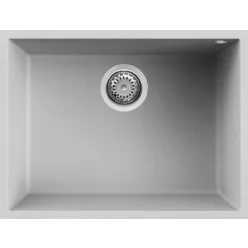   Mosogatótálca, Elleci Mosogatótálca Quadra 110 M79 aluminium munkalap alá szerelhető