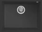 Mosogatótálca, Elleci Mosogatótálca Quadra 110 G40 nero munkalap alá szerelhető