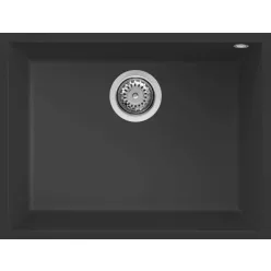   Mosogatótálca, Elleci Mosogatótálca Quadra 110 G40 nero munkalap alá szerelhető
