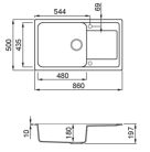 Mosogatótálca, Elleci Mosogatótálca Life 410 M79 Alumínium
