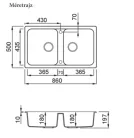 Mosogatótálca, Elleci Mosogatótálca Life 450 M79 Alumínium
