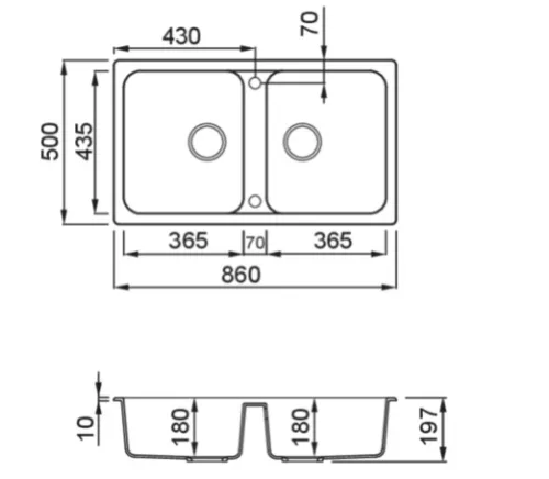 Mosogatótálca, Elleci Mosogatótálca Life 450 G78 Espresso