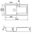 Mosogatótálca, Elleci Mosogatótálca Life 480 G51 Avena