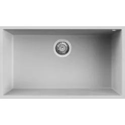   Mosogatótálca, Elleci Mosogatótálca Quadra 130 M79 aluminium munkalap alá szerelhető