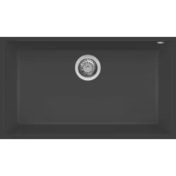   Mosogatótálca, Elleci Mosogatótálca Quadra 130 G59 antracite munkalap alá szerelhető