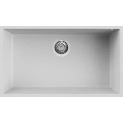   Mosogatótálca, Elleci Mosogatótálca Quadra 130 G68 bianco munkalap alá szerelhető