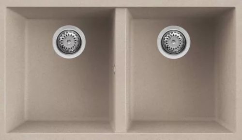 Mosogatótálca, Elleci Mosogatótálca Quadra 350 G51 avena munkalap alá szerelhető