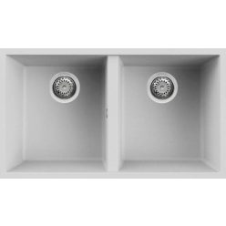   Mosogatótálca, Elleci Mosogatótálca Quadra 350 G68 bianco munkalap alá szerelhető