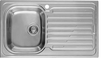Mosogatótálca, Elleci Mosogatótálca Sky 400 SX inox medence bal oldalt