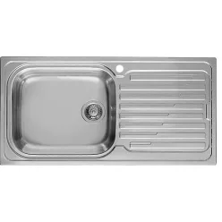   Mosogatótálca, Elleci Mosogatótálca Sky 480 SX inox medence bal oldalt