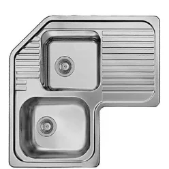   Mosogatótálca, Elleci Mosogatótálca Sky CORNER SX inox medence bal oldalt