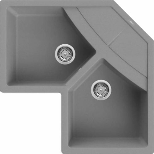 Mosogatótálca, Elleci Mosogatótálca Unico CORNER sarok M73 titanium