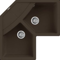   Mosogatótálca, Elleci Mosogatótálca Unico CORNER sarok G78 Espresso