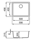 Mosogatótálca, Elleci Mosogatótálca Zen 105 K96 White
