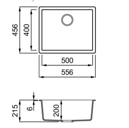 Mosogatótálca, Elleci Mosogatótálca Zen 105 K96 White