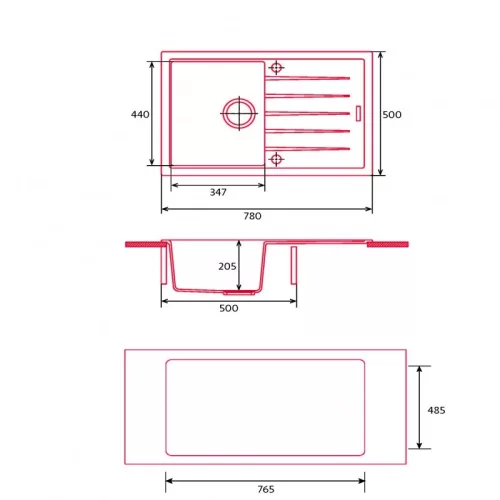 Mosogatótálca, Nodor Mosogatótálca NorGranite 78.50 1B 1D BG beige