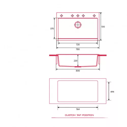 Mosogatótálca, Nodor Mosogatótálca NorGranite 78.50 1B BG beige