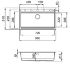 Mosogatótálca, Elleci Mosogatótálca Best 360 Workstation Szett K86 Black