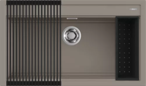 Mosogatótálca, Elleci Mosogatótálca Best 360 Workstation Szett K93 Dove Grey