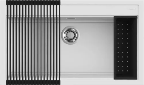 Mosogatótálca, Elleci Mosogatótálca Best 360 Workstation Szett K96 White