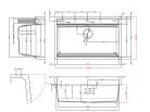 Mosogatótálca, Elleci Mosogatótálca Best-F 130 Workstation K86 Black